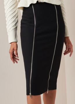 Alexander McQueen Midi kokerrok met ritsen
