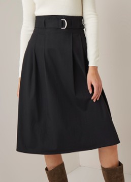 ba&sh Voile midirok met ceintuur en plooidetail
