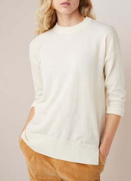 Benetton Fijngebreide pullover in wolblend