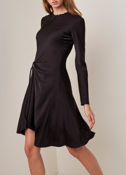 Chloé Midi-jurk van satijn met knoopdetail