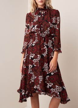 Claudie Pierlot Rinaldah midi-jurk met dessin