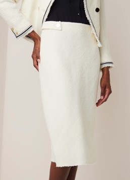 Claudie Pierlot Sauge midirok van tweed