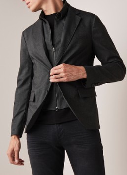 Emporio Armani Slim fit colbert met uitneembare voering