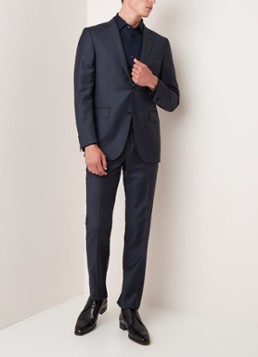 Ermenegildo Zegna Tonal Check slim fit pak van wol met ruitdessin