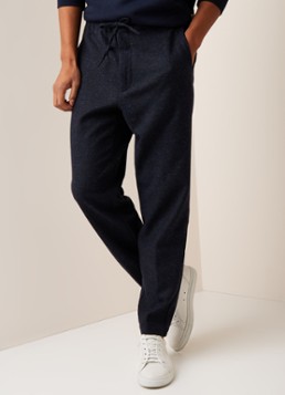 ESSENTIEL ANTWERP Nerdy tapered fit jogger in wolblend