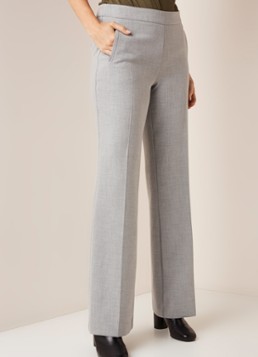 Expresso Lhazel flared fit pantalon met persplooi