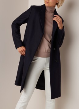 Filippa K Eden mantel in wolblend met strikceintuur