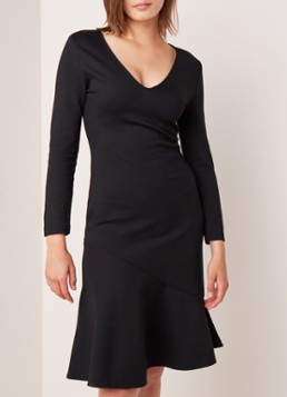 French Connection Sancia midi-jurk met volant