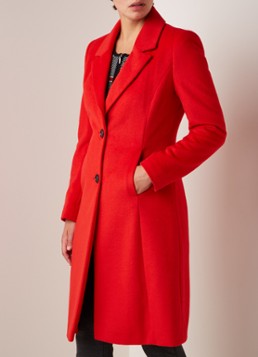 Gerry Weber Mantel in wolblend met contrastknopen