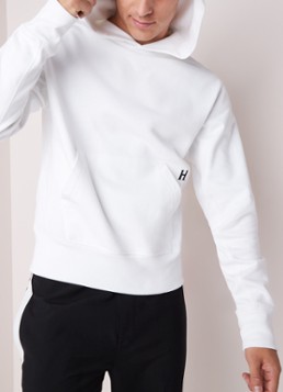Helmut Lang Hoodie met buidelzak