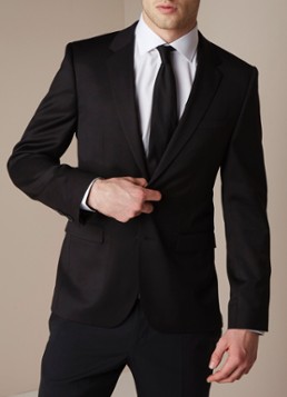HUGO BOSS AldonS slim fit colbert van scheerwol