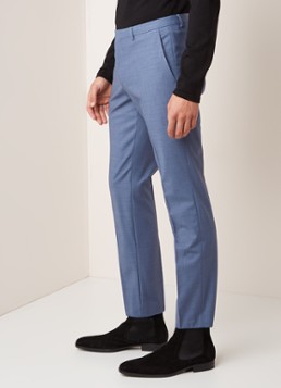 HUGO BOSS Arti/Hesten slim fit pak van scheerwol met stretch