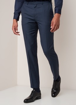 HUGO BOSS Astian/Hets extra slim fit pak van scheerwol met microdessin