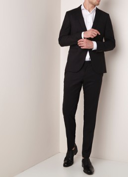 HUGO BOSS Reymond/Wenten slim fit pak met micro streepdessin