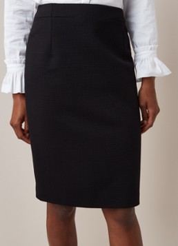 HUGO BOSS Vaxine midi kokerrok met structuur