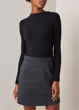 MANGO Vickie mini-lijn jurk met ruitdessin
