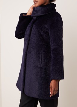 MaxMara Gregory mantel in wolblend van imitatiebont