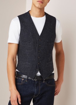 Ralph Lauren Gilet van wol met ruitdessin