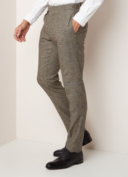 Ralph Lauren Slim fit pak van wol met pied-de-poule dessin