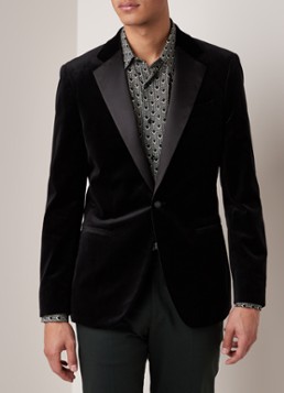 Reiss Ace slim fit colbert van fluweel