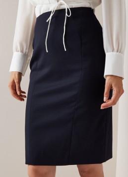 Reiss Hartley midi kokerrok in wolblend