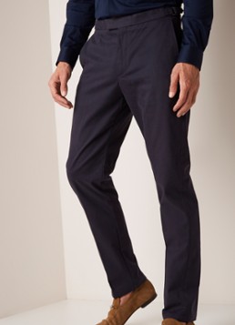 Reiss Slim fit pantalon van katoen met stretch