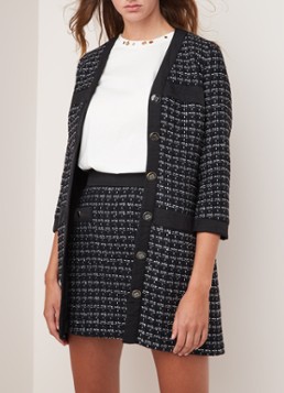 Sandro Mini-jurk van tweed met lurex