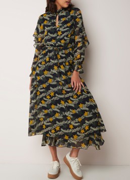 Scotch&Soda Maxi-jurk met dessin en trekkoord