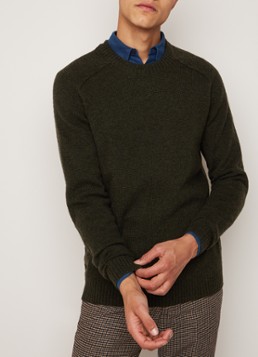 Selected Homme New Coban fijngebreide pullover van wol