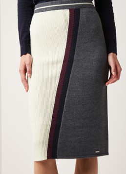 Ted Baker Glowti fijngebreide kokerrok met colour blocking