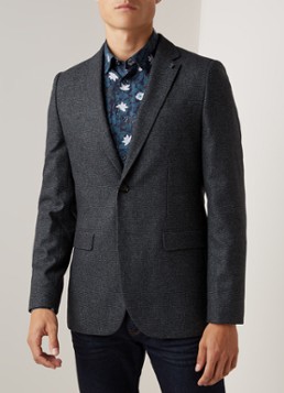 Ted Baker Padstoe regular fit colbert in wolblend