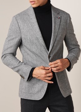 Tommy Hilfiger Regular fit colbert met gemêleerd dessin