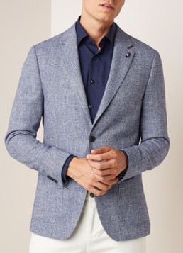 Tommy Hilfiger Regular fit colbert met gemêleerd dessin