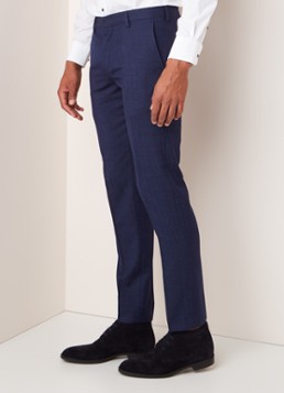 Tommy Hilfiger Slim fit pak in wolblend met visgraatdessin
