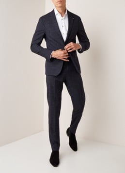 Tommy Hilfiger Slim fit pak van scheerwol met gemêleerd dessin
