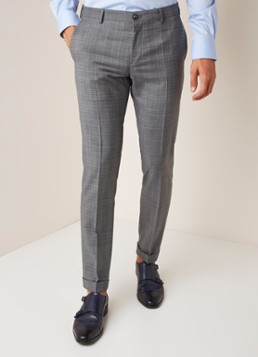 Tommy Hilfiger Slim fit pantalon met ruitdessin
