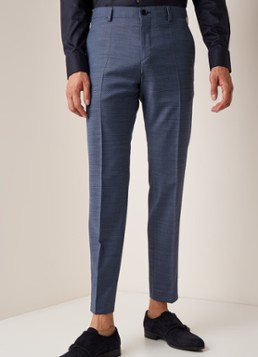 Tommy Hilfiger The Flex slim fit pantalon in wolblend met micro dessin