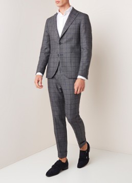 Van Gils Elliott tailored fit pak van scheerwol