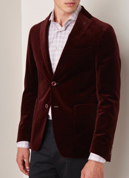 Van Gils Elray slim fit colbert van fluweel