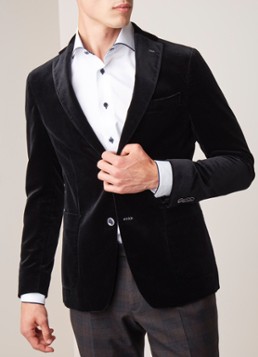 Van Gils Elray slim fit colbert van fluweel