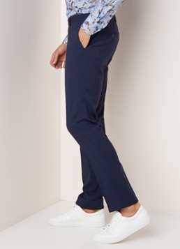 Van Gils Zared slim fit pak van scheerwol