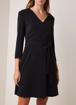 Vanilia Midi-jurk met strikceintuur