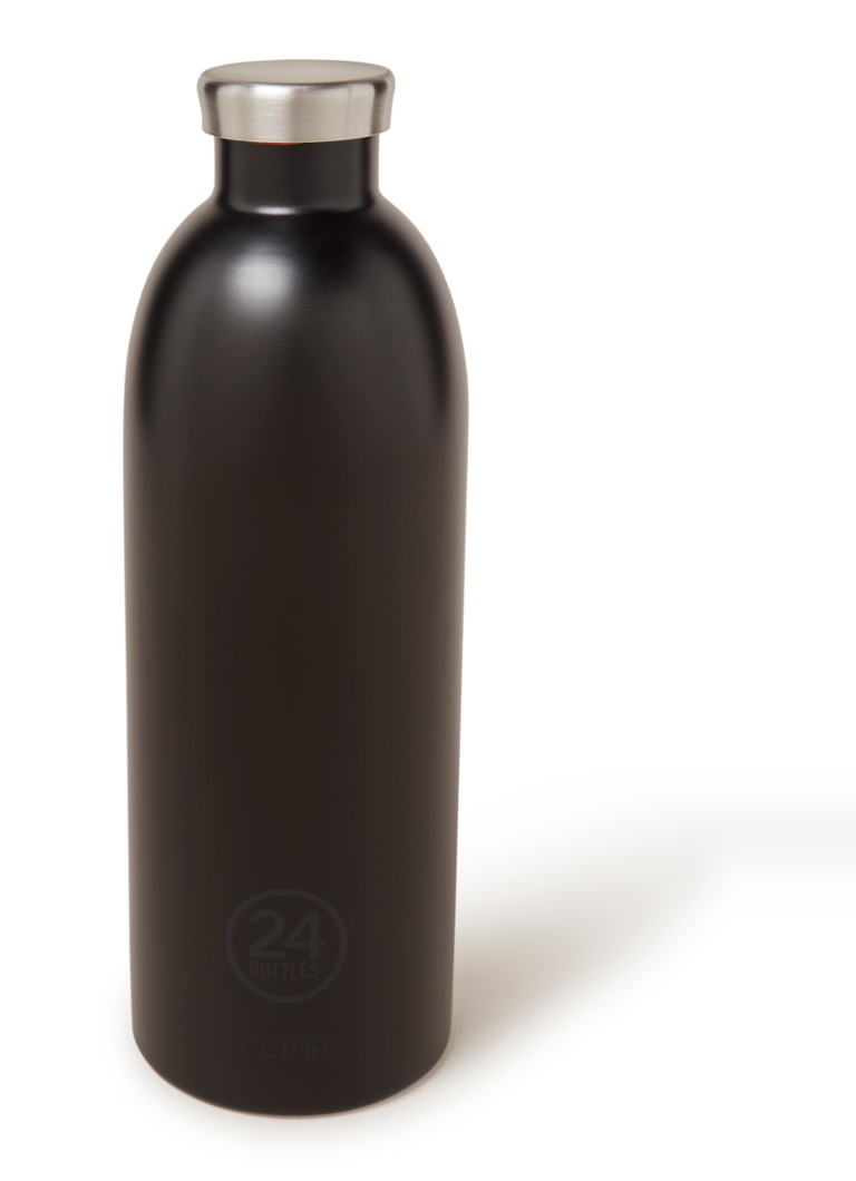 24Bottles - Tuxedo Black Clima Bottle waterfles 850 ml - Diepzwart