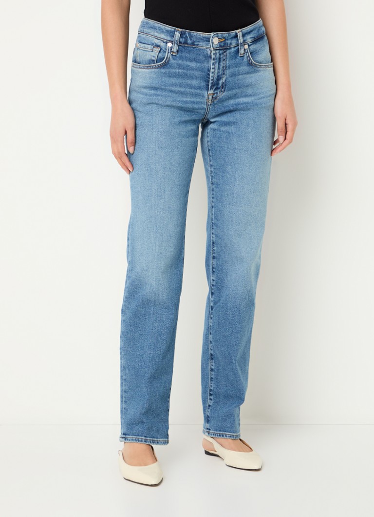 7 For All Mankind - Calie mid waist slim fit jeans in medium wassing - Indigo