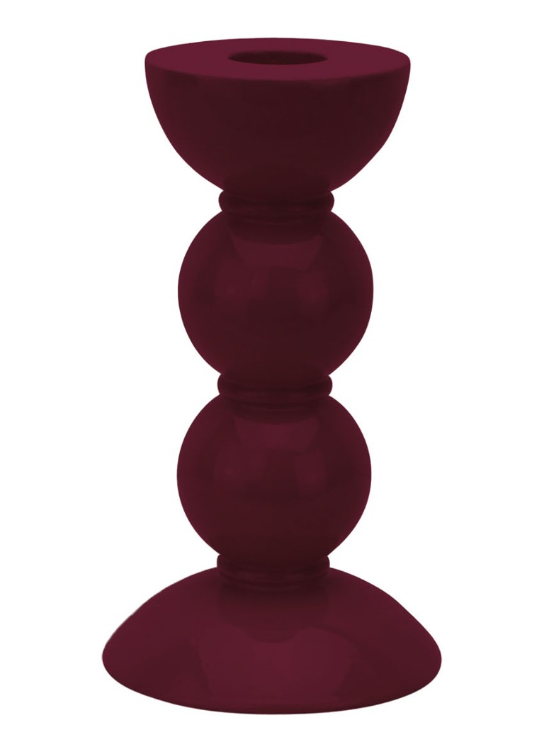 Addison Ross - Bobbin kandelaar 14 cm - Donkerrood