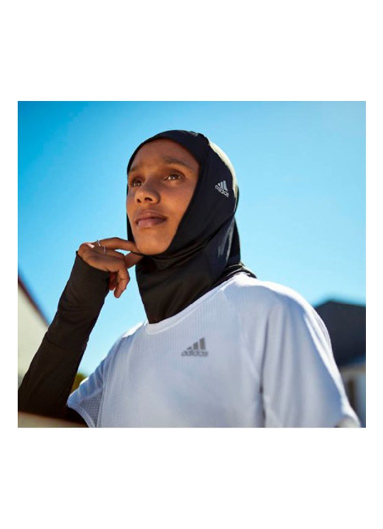 angst partij klein adidas Aeroready sport hijab met logo • Zwart • deBijenkorf.be
