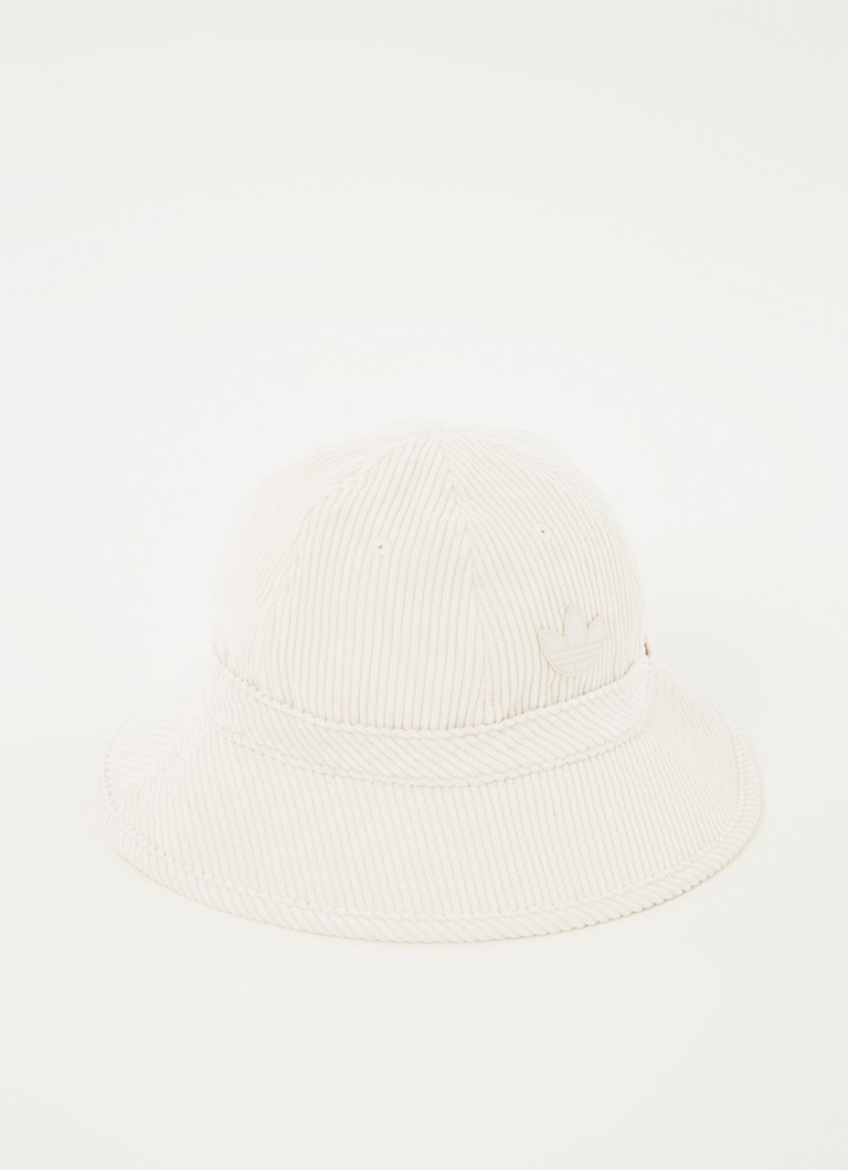 adidas - Bucket hoed van corduroy - Creme