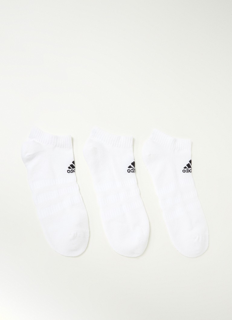 adidas - Chaussettes sneaker en pack de 3 - Blanc