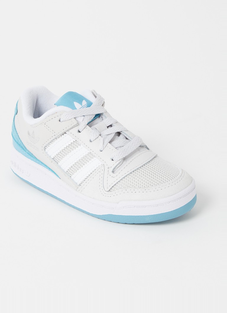 adidas - Forum Low CL sneaker met logo - Lichtblauw