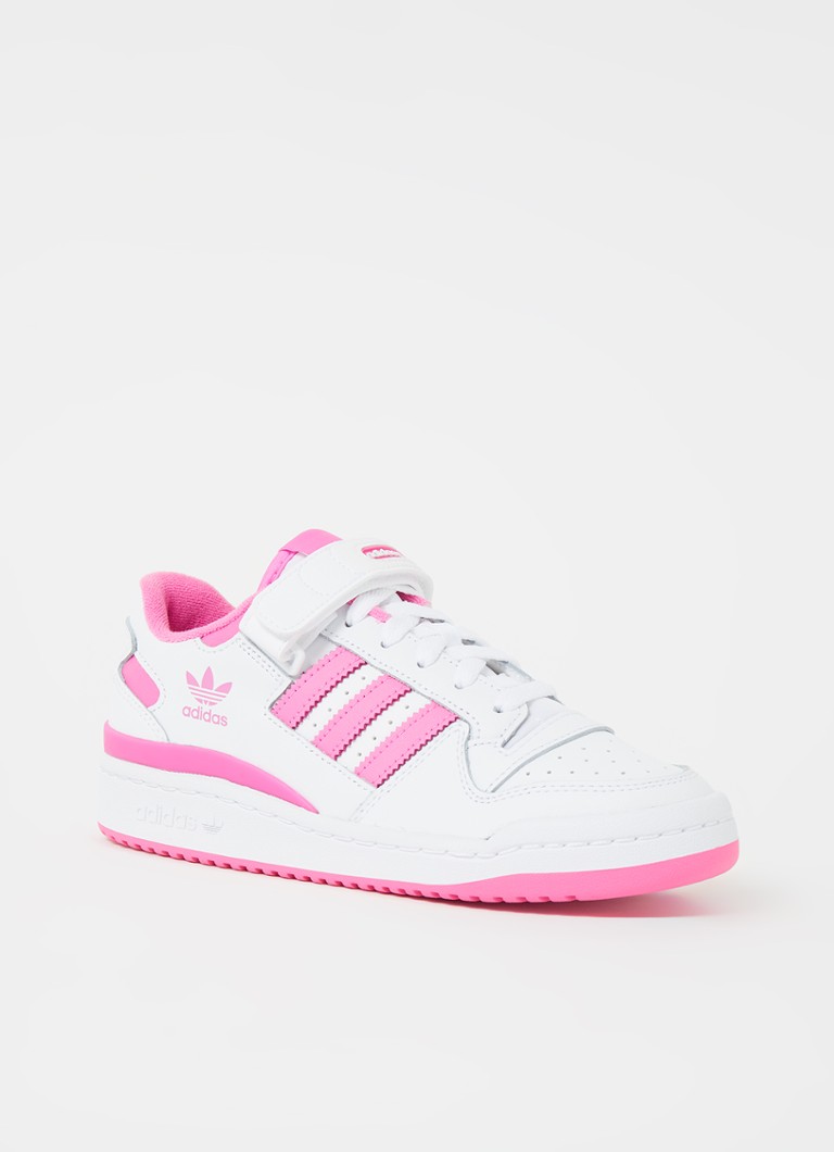 septiembre Acostado pequeño adidas Forum Low sneaker van leer • Roze • deBijenkorf.be